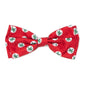 Ohio State Tossed Decals Dog Bow Tie – Polyester, Scarlet, Sizes S, L