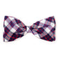 Madras Plaid Dog Bow Tie – Cotton, Navy/Red/White, Sizes S, L