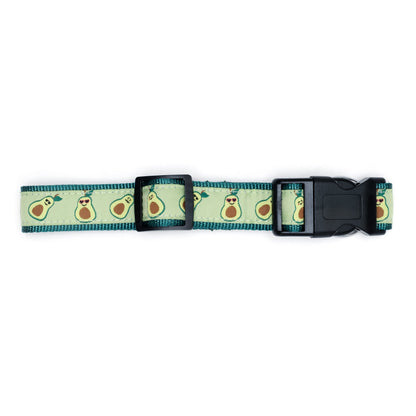 Avocados Dog Collar – Green, Sizes XS–XL