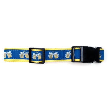 Cheers! Dog Collar – Navy, Sizes XS–XL