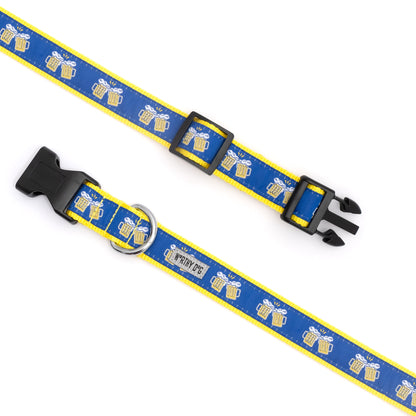 Cheers! Dog Collar – Navy, Sizes XS–XL