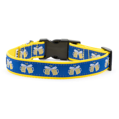 Cheers! Dog Collar – Navy, Sizes XS–XL