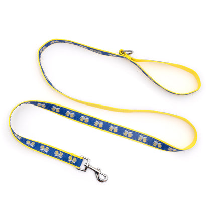 Blue Beer Mug Nylon Dog Leash — extended leash