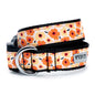 Fleurs Dog Collar – Yellow & Pink, Sizes XS–XL