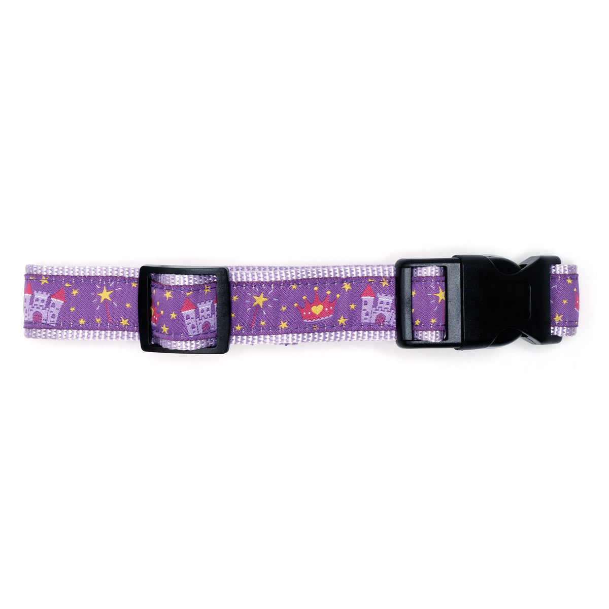 Princess Dog Collar – Purple, Sizes XS–XL
