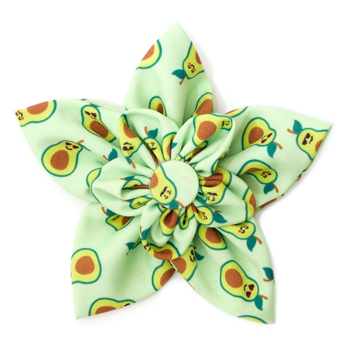 Avocados Dog Flower – Polyester, Green, Sizes S, L