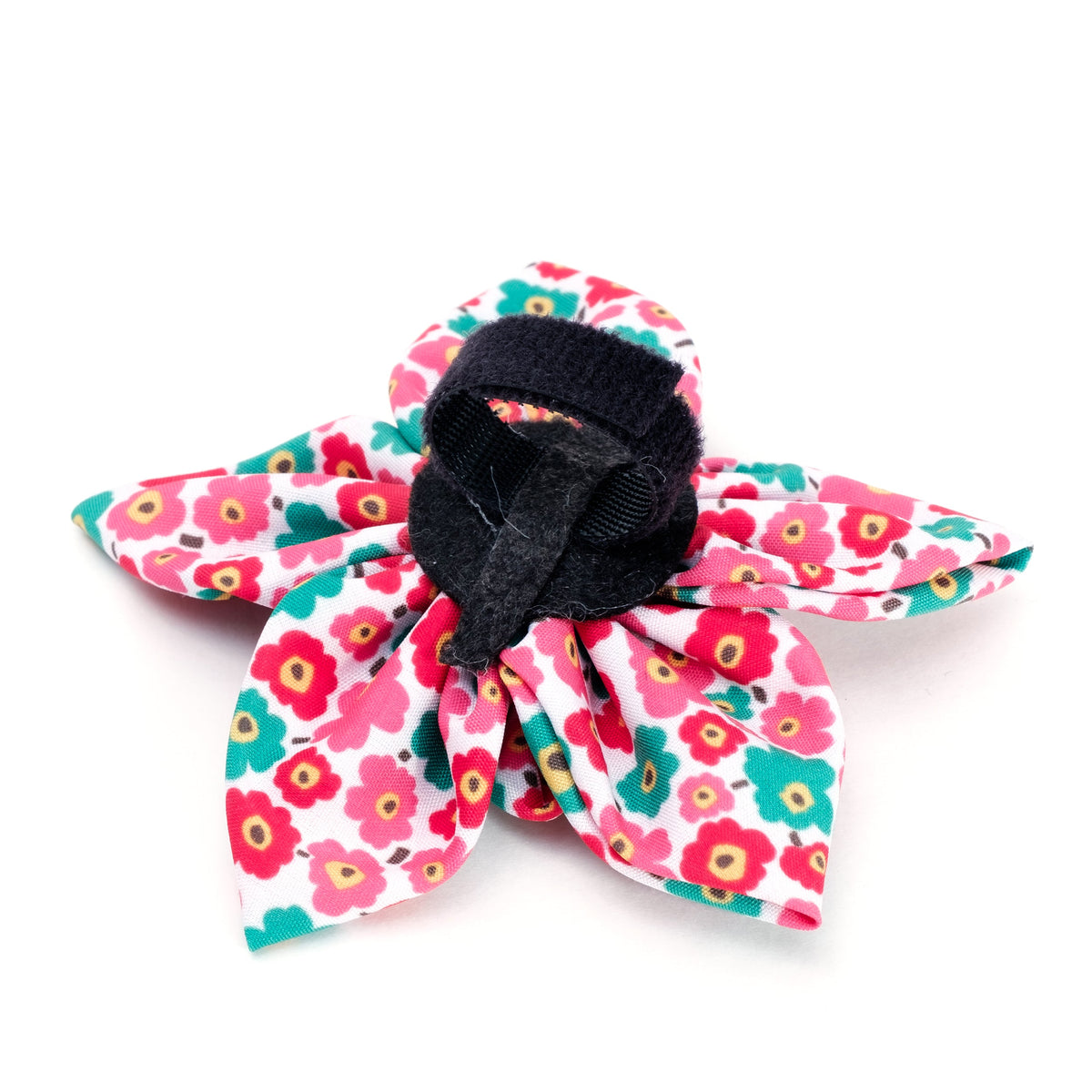 Fleurs Dog Flower – Polyester, Pink & Yellow, Sizes S, L