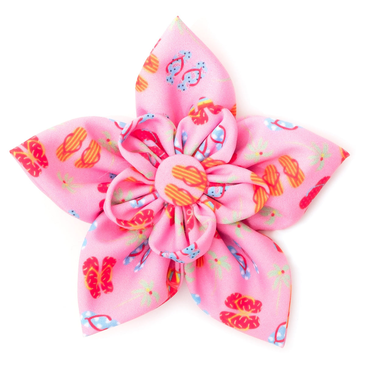 Flip Flops Dog Flower – Polyester, Pink, Sizes S, L