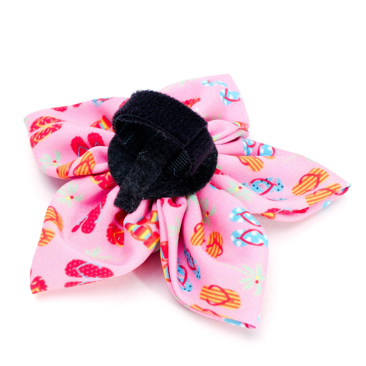 Flip Flops Dog Flower – Polyester, Pink, Sizes S, L