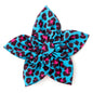 Leopard Dog Flower – Polyester, Tan, Pink & Teal, Sizes S, L