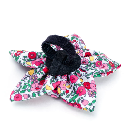 Spring Garden Dog Flower – Polyester, Coral, Sizes S, L