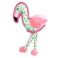 Pink Flamingo Squeaky Dog Toy in pink, main product view