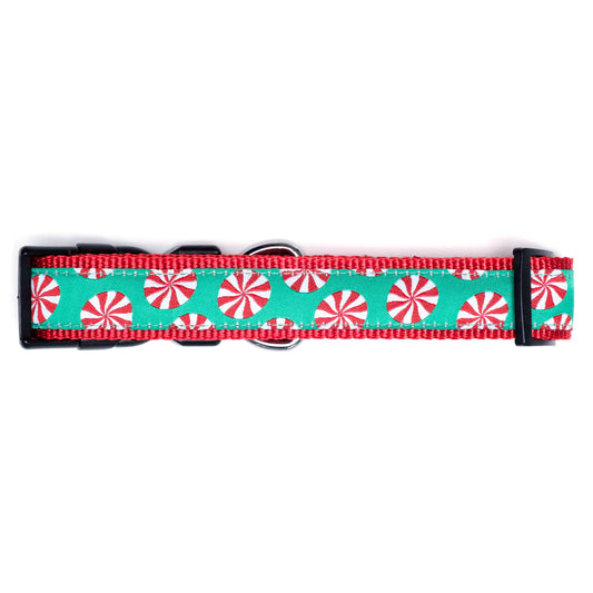 Peppermints Dog Collar – Green, Sizes S–XL