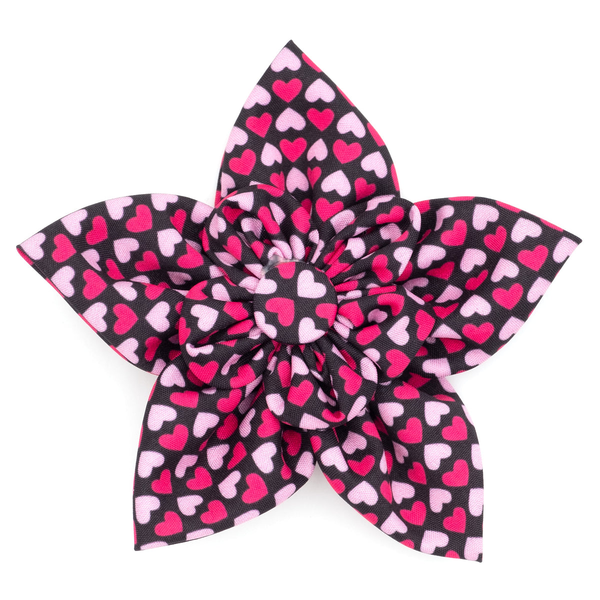 Heartthrob Dog Flower – Polyester, Black, Sizes S, L