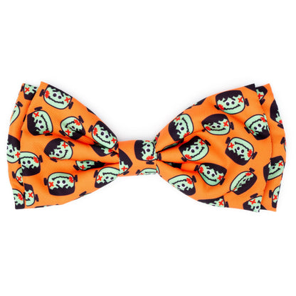 Frank Dog Bow Tie – Polyester, Orange, Sizes S, L
