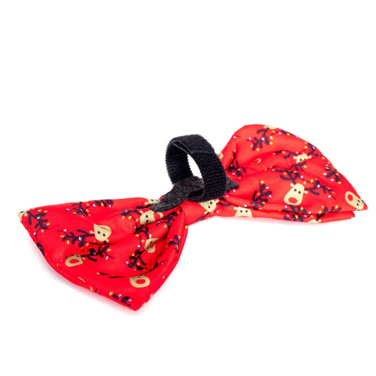 Rudy Dog Bow Tie – Polyester, Red, Sizes S, L