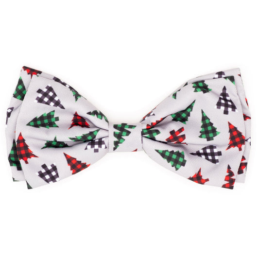 Woodlands Dog Bow Tie – Polyester, Gray, Sizes S, L