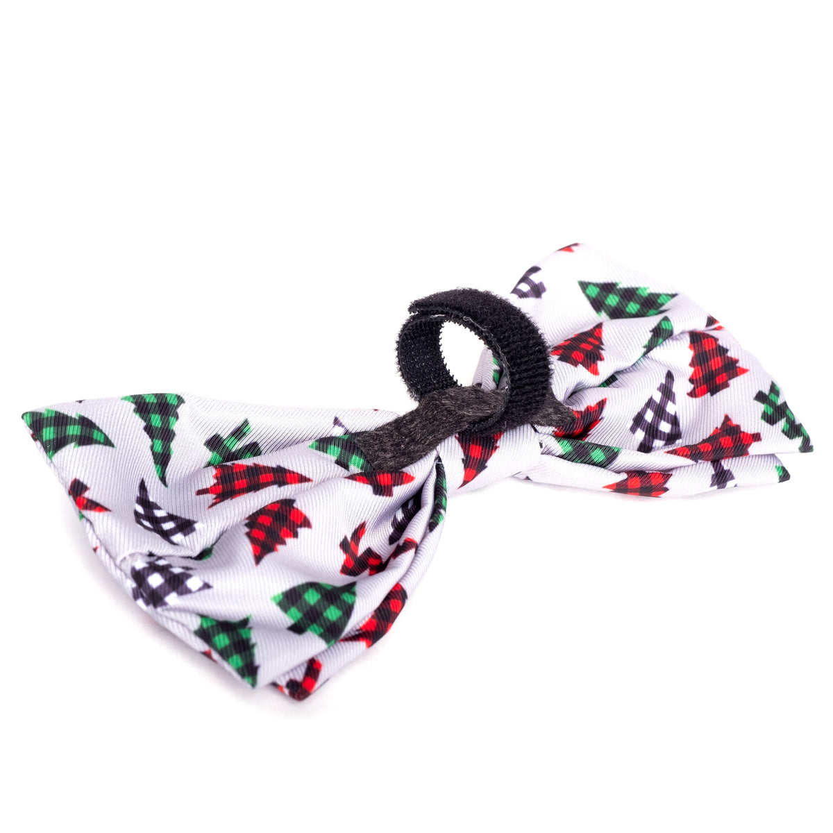 Woodlands Dog Bow Tie – Polyester, Gray, Sizes S, L