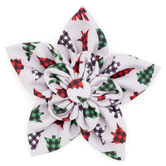 Woodlands Dog Flower – Polyester, Gray, Sizes S, L
