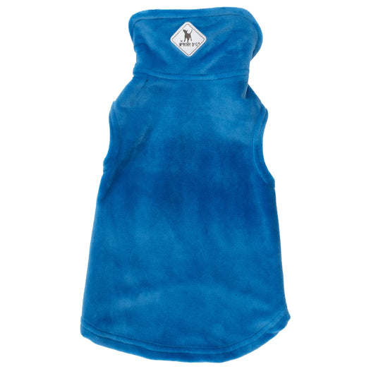 Brighton Cozy Pullover Dog Tank Top – Polyester, Royal, Pink & Red, Sizes XS–XXL