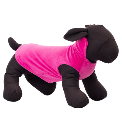 Brighton Cozy Pullover Dog Tank Top – Polyester, Royal, Pink & Red, Sizes XS–XXL