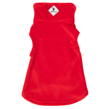 Brighton Cozy Pullover Dog Tank Top – Polyester, Royal, Pink & Red, Sizes XS–XXL
