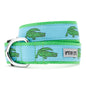 Alligator Dog Collar in blue, product view 4