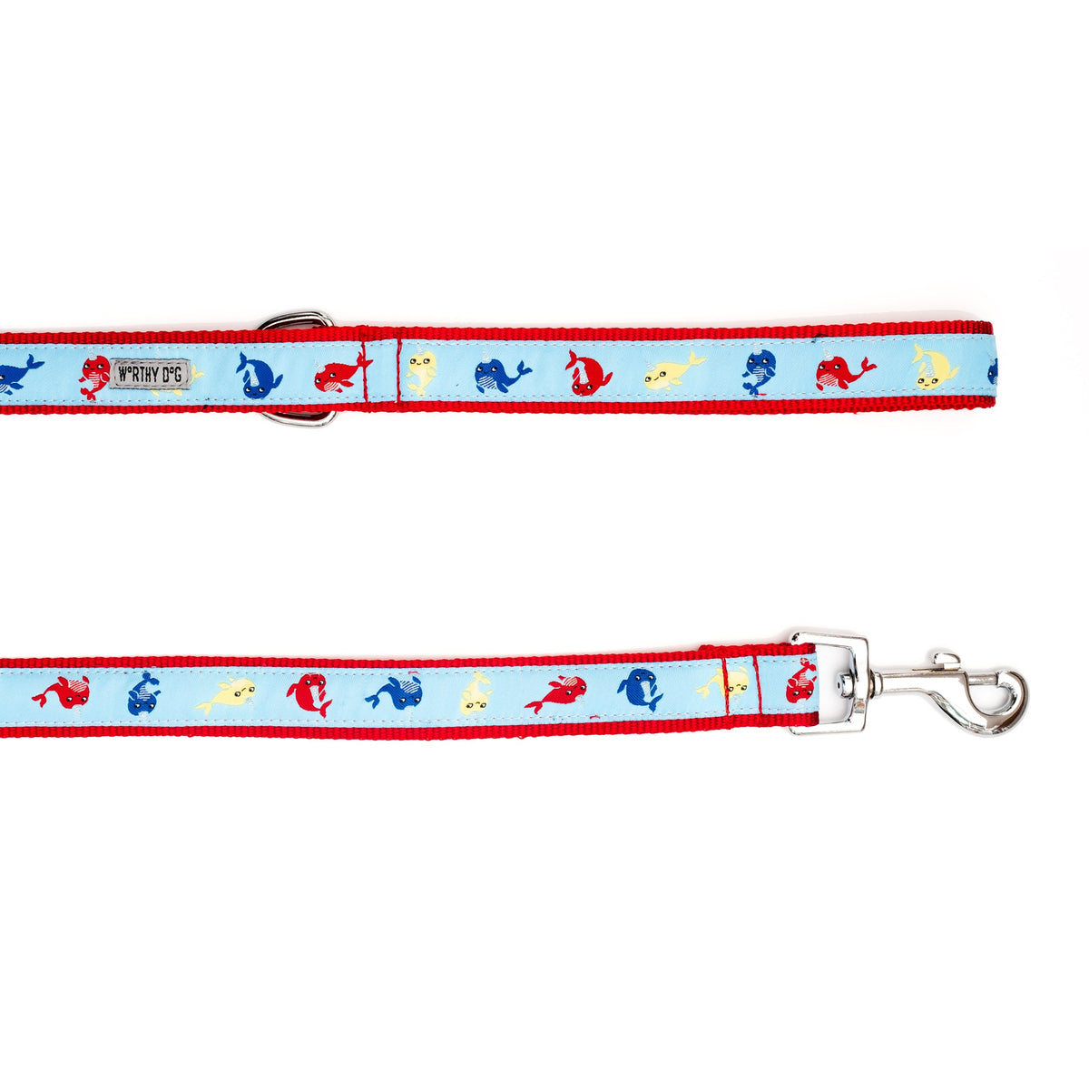 Narwhals Dog Leash – Blue, Sizes S, L