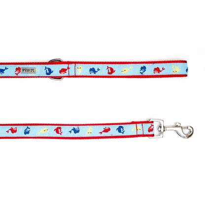 Narwhals Dog Leash – Blue, Sizes S, L
