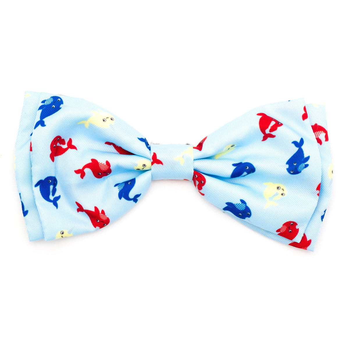 Narwhals Dog Bow Tie – Polyester, Blue, Sizes S, L
