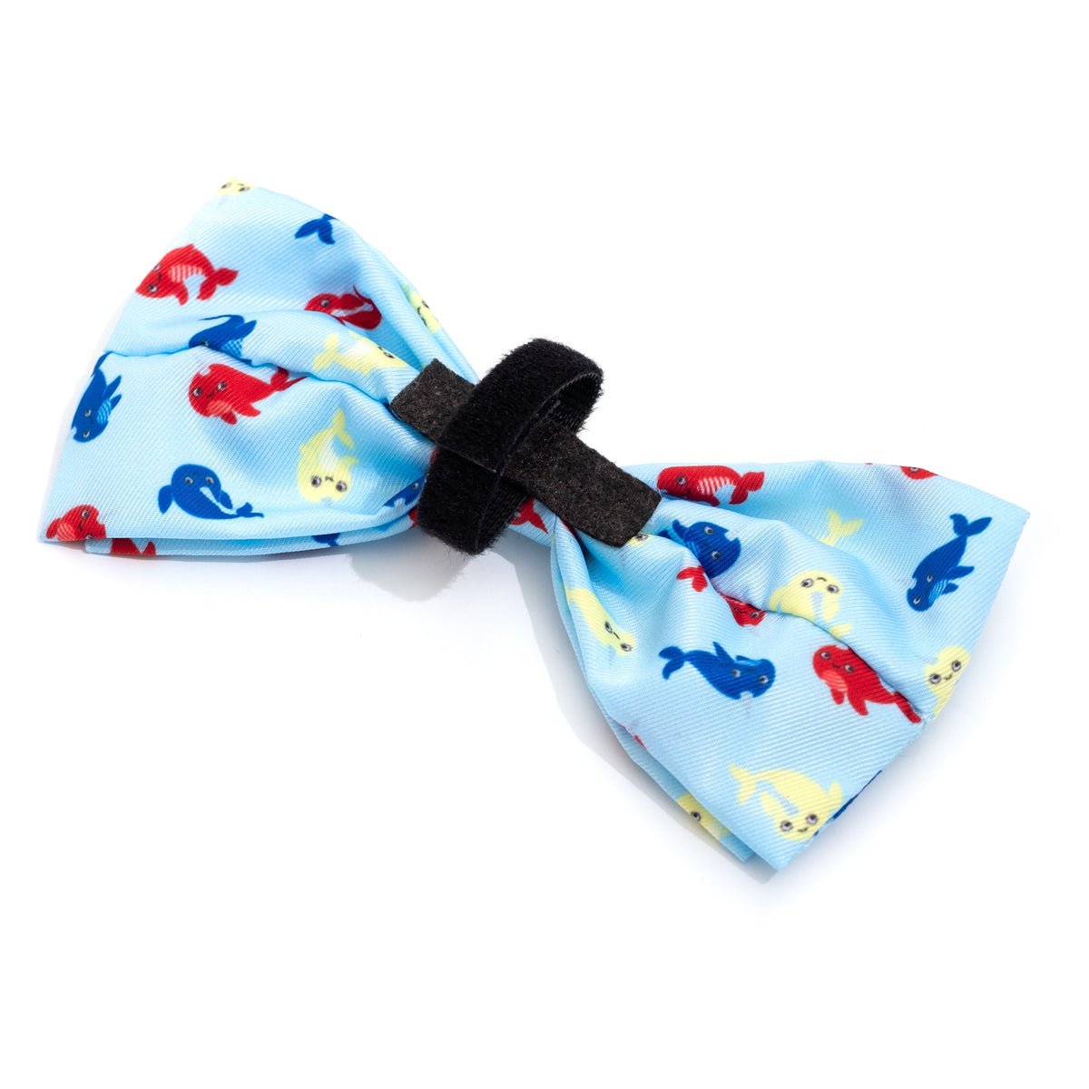Narwhals Dog Bow Tie – Polyester, Blue, Sizes S, L