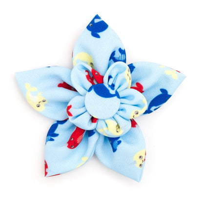 Narwhals Dog Flower – Polyester, Blue, Sizes S, L