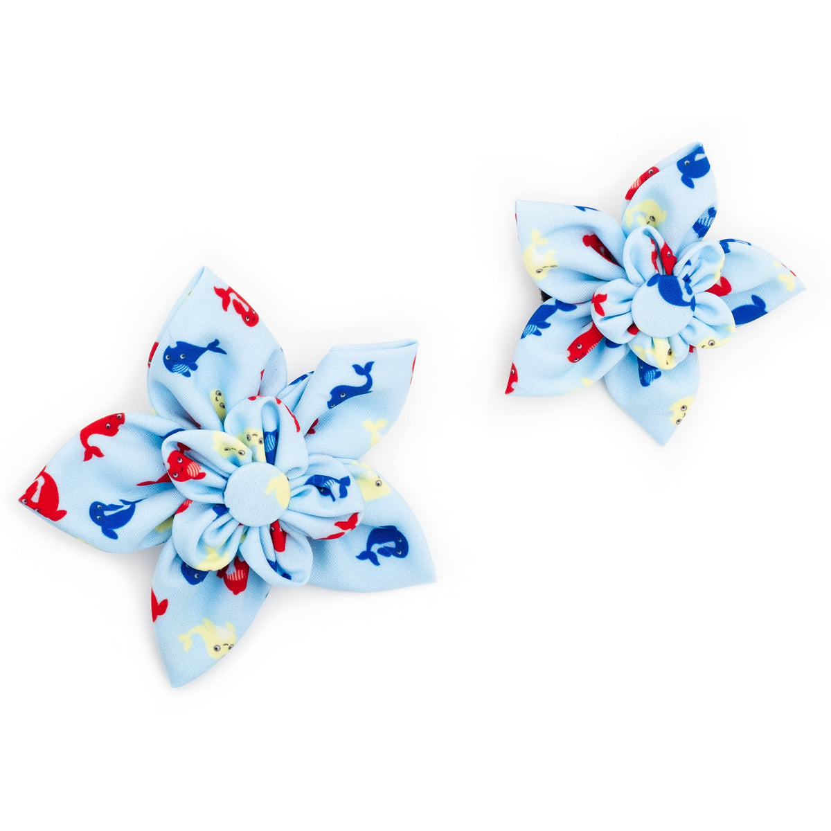 Narwhals Dog Flower – Polyester, Blue, Sizes S, L