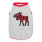 Buffalo Moose Dog Tank Top – Cotton, Gray, Sizes XS–XXL