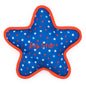Blue Star Squeaky Dog Toy, front view with Big Star lettering