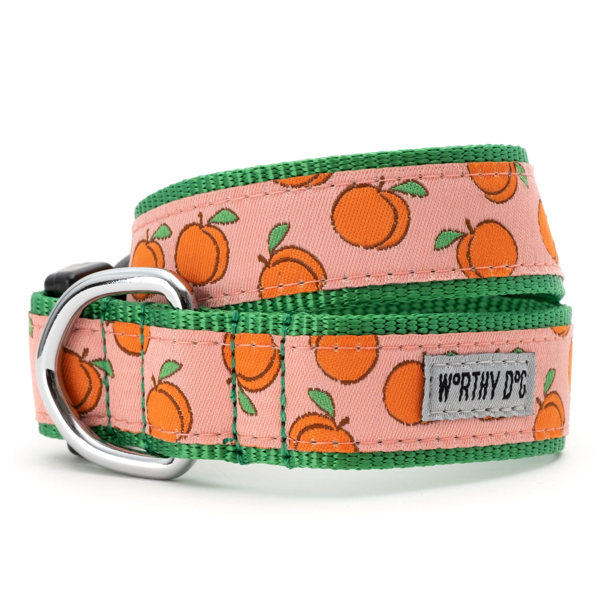 Peachy Keen Dog Collar – Peach, Sizes XS–XL