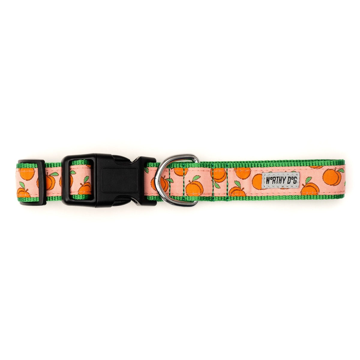 Peachy Keen Dog Collar – Peach, Sizes XS–XL