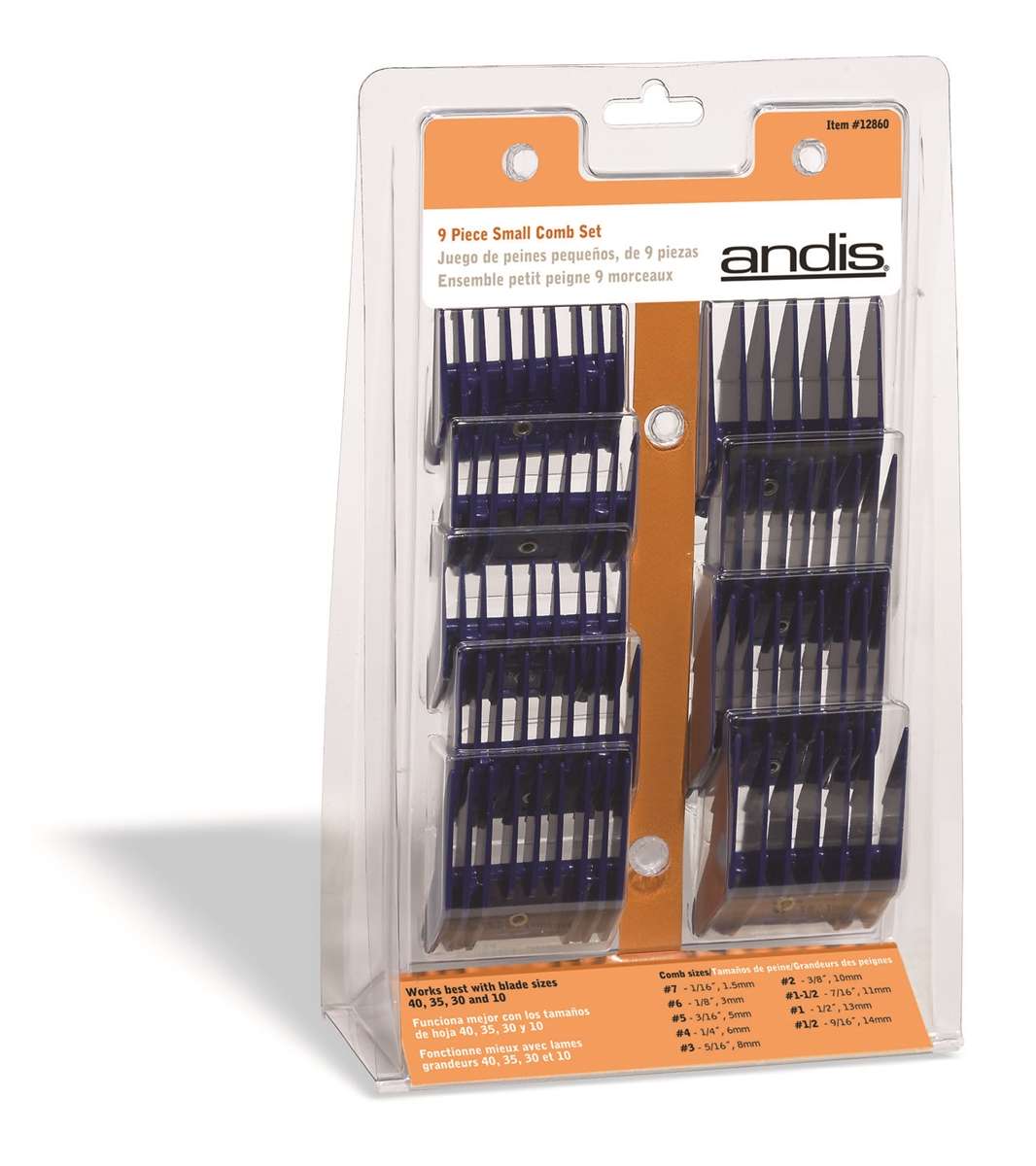 Andis 9 Piece Comb Set - Dog Grooming