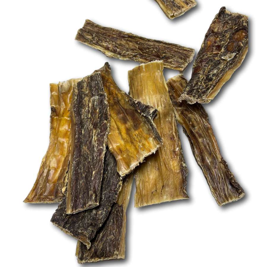 Dog Treat - Beef Esophagus Chips 3" - 6"- BULK