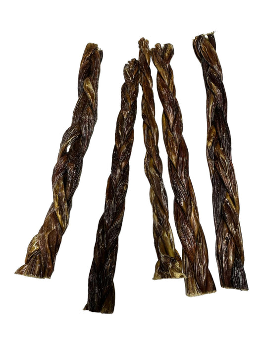 Dog Treat - Braided Beef Gullet- 12" 5pk