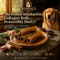 Beef Collagen Rolls 5 Pack Dog Treat – 6 Inch Long Lasting Chew