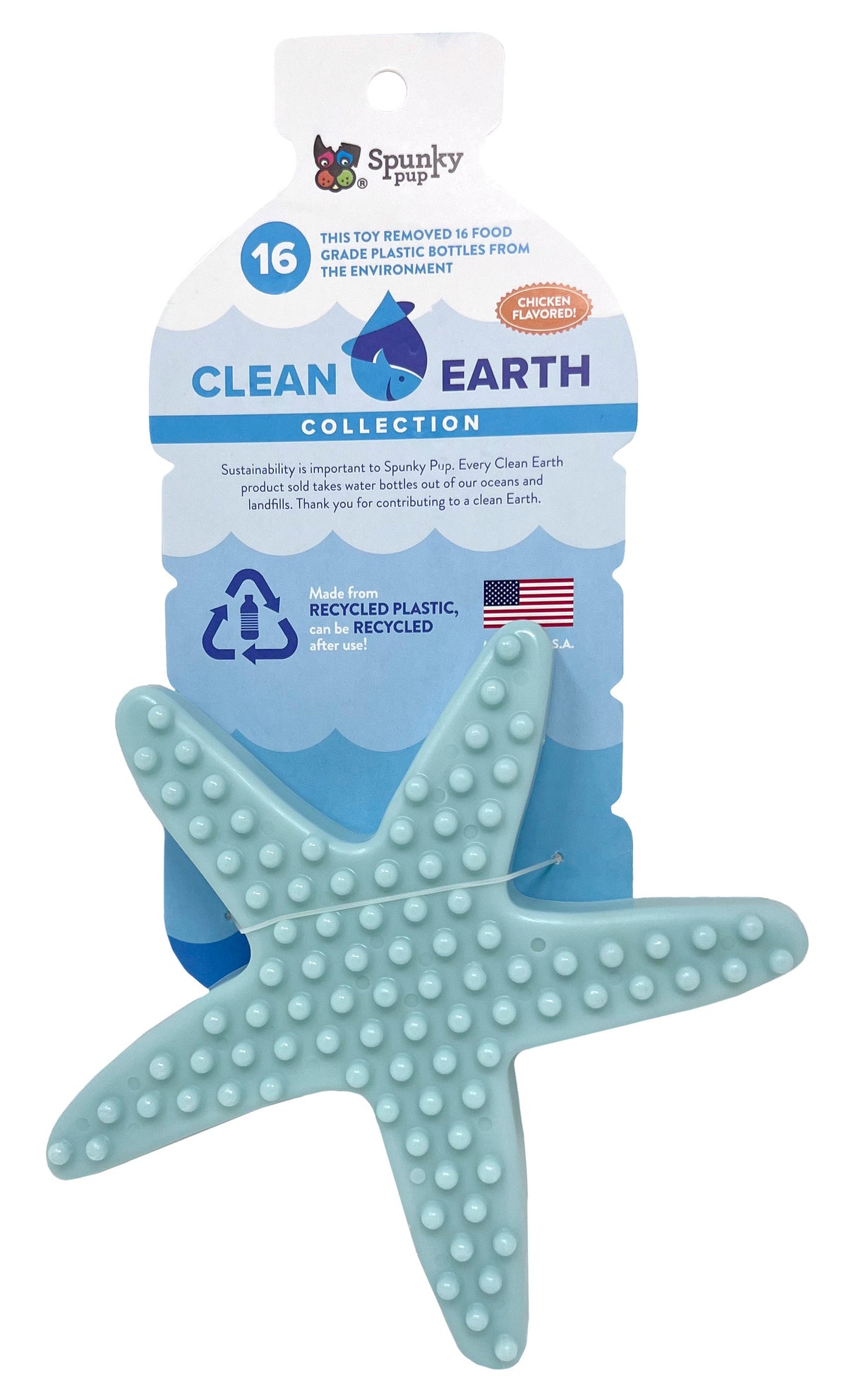 Spunky Pup Clean Earth Recycled Hard Chew Toy – Case Pack