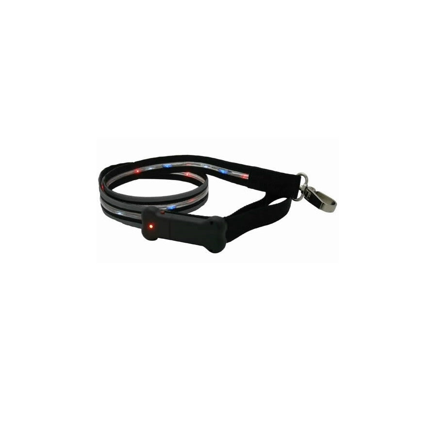 Visiglo Black Leash with LEDs - FLIPRWBLEAS - Dog Safety