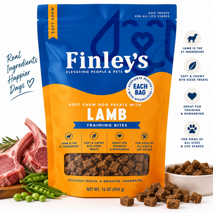 Finley's Lamb Training Bites Soft Chew Dog Treats