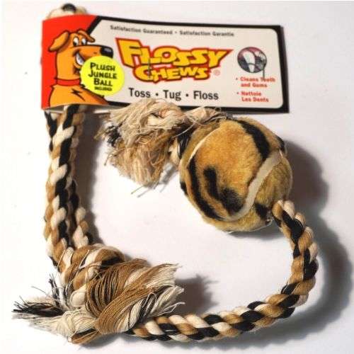 Flossy Chew with Ball - Dog Toy