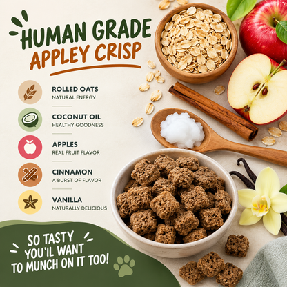Health Extension Crunchy Munchies Appley Crisp Dog Treats Details