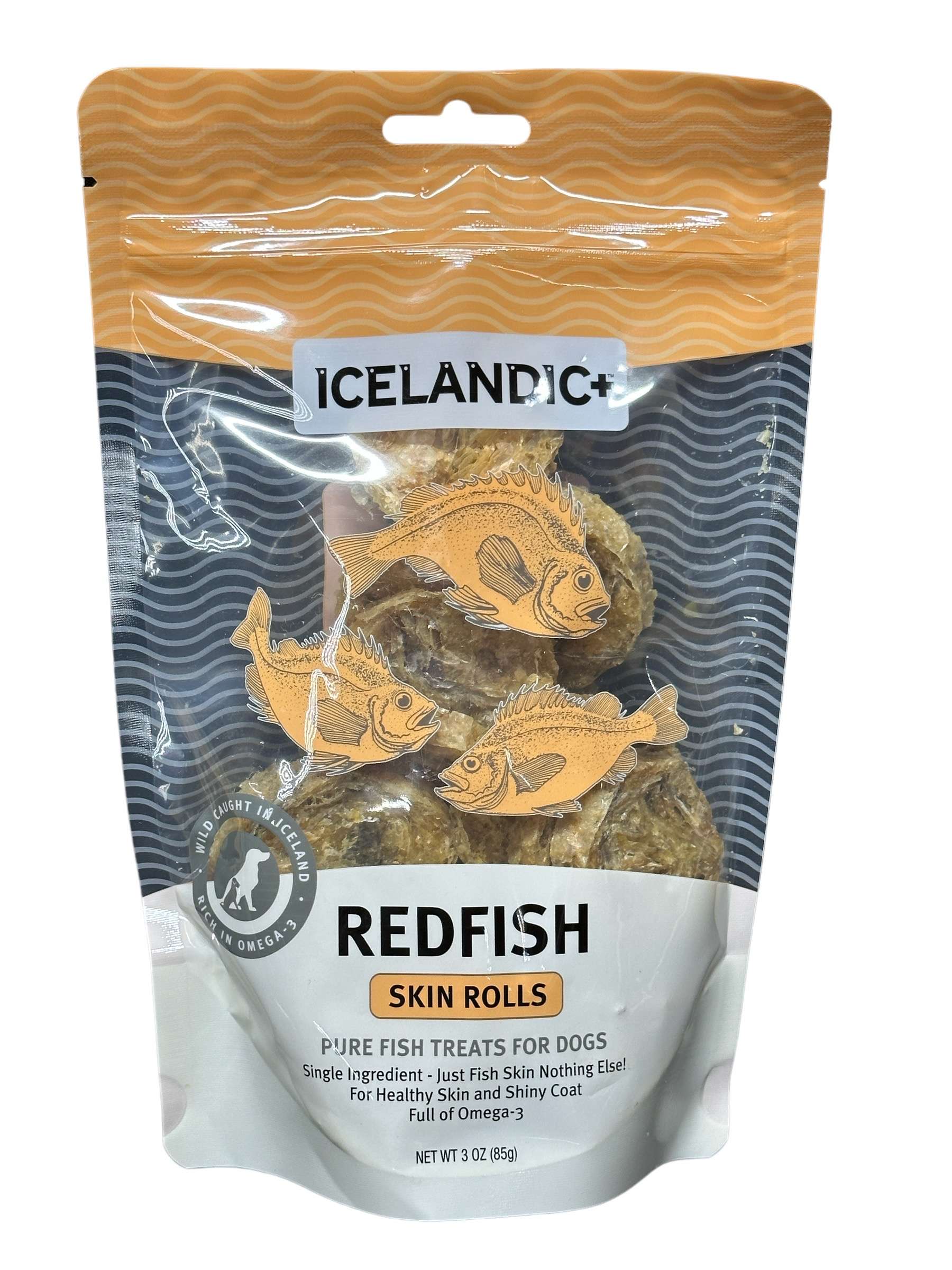 Dog Treat - Icelandic Redfish Skin Rolls