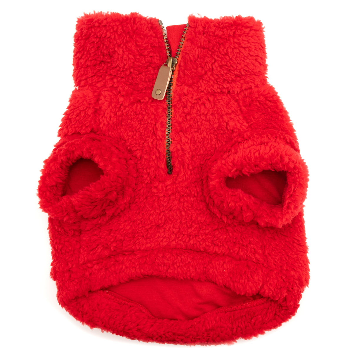 Ohio State Block O Fleece Dog Sweater – Polyester, Scarlet, Sizes XS–XXL