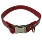Leather Collar 20" - 22" Red - Dog Outdoor