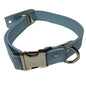Leather Collar 22" - 26" Baby Blue - Dog Outdoor